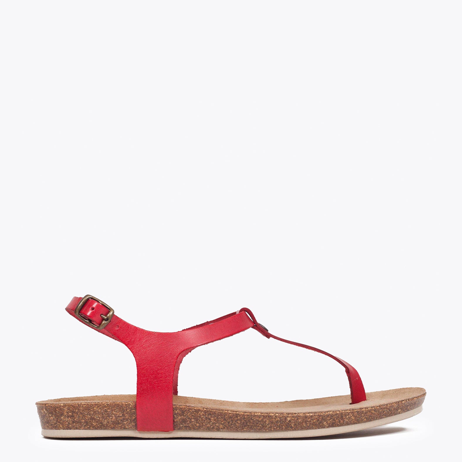Sandalias planas dedo BIO CONFORT Rojo -Special Price- - miMaO ®