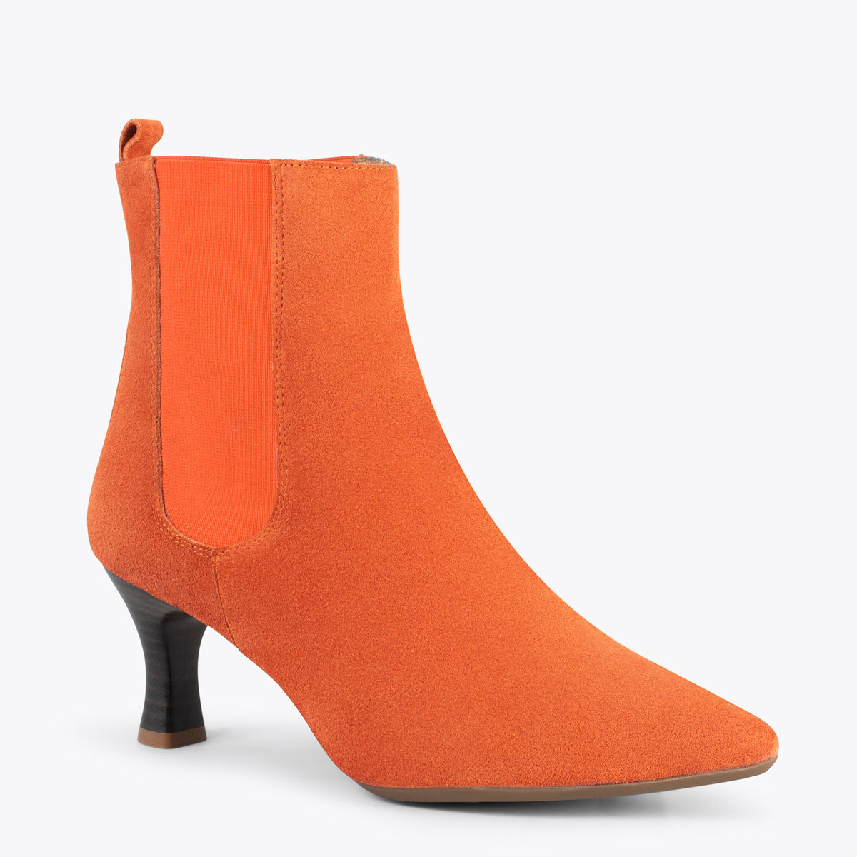 CHIC – Botines chelsea con tacón NARANJA - miMaO ®
