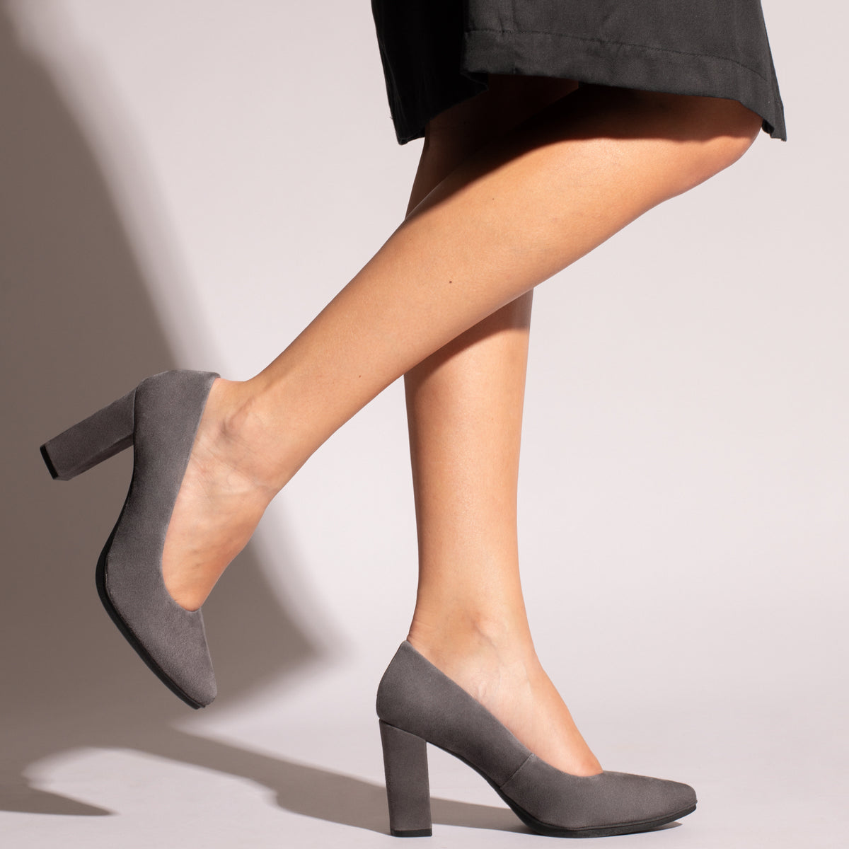 URBAN - Zapatos GRIS OSCURO de tacón alto