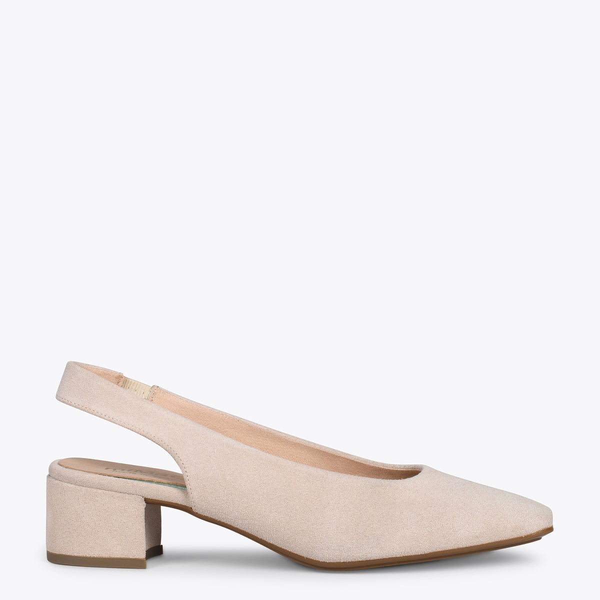 URBAN LADY – Zapatos de tacón destalonados BEIGE