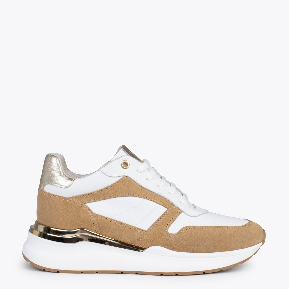 FREEDOM – Zapatillas altas con plantilla extraíble BEIGE