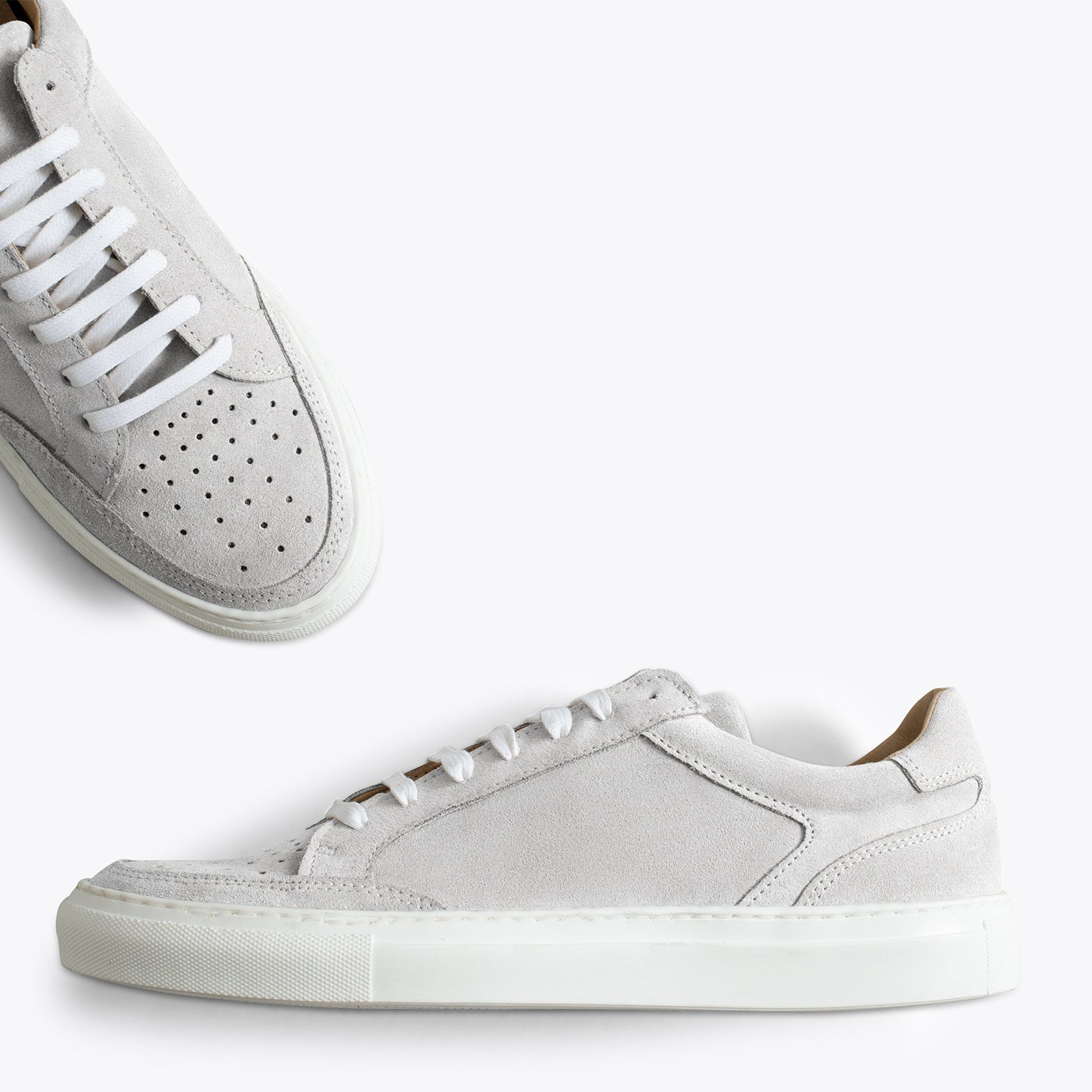 DUBLÍN Zapatillas de piel para hombre BLANCO