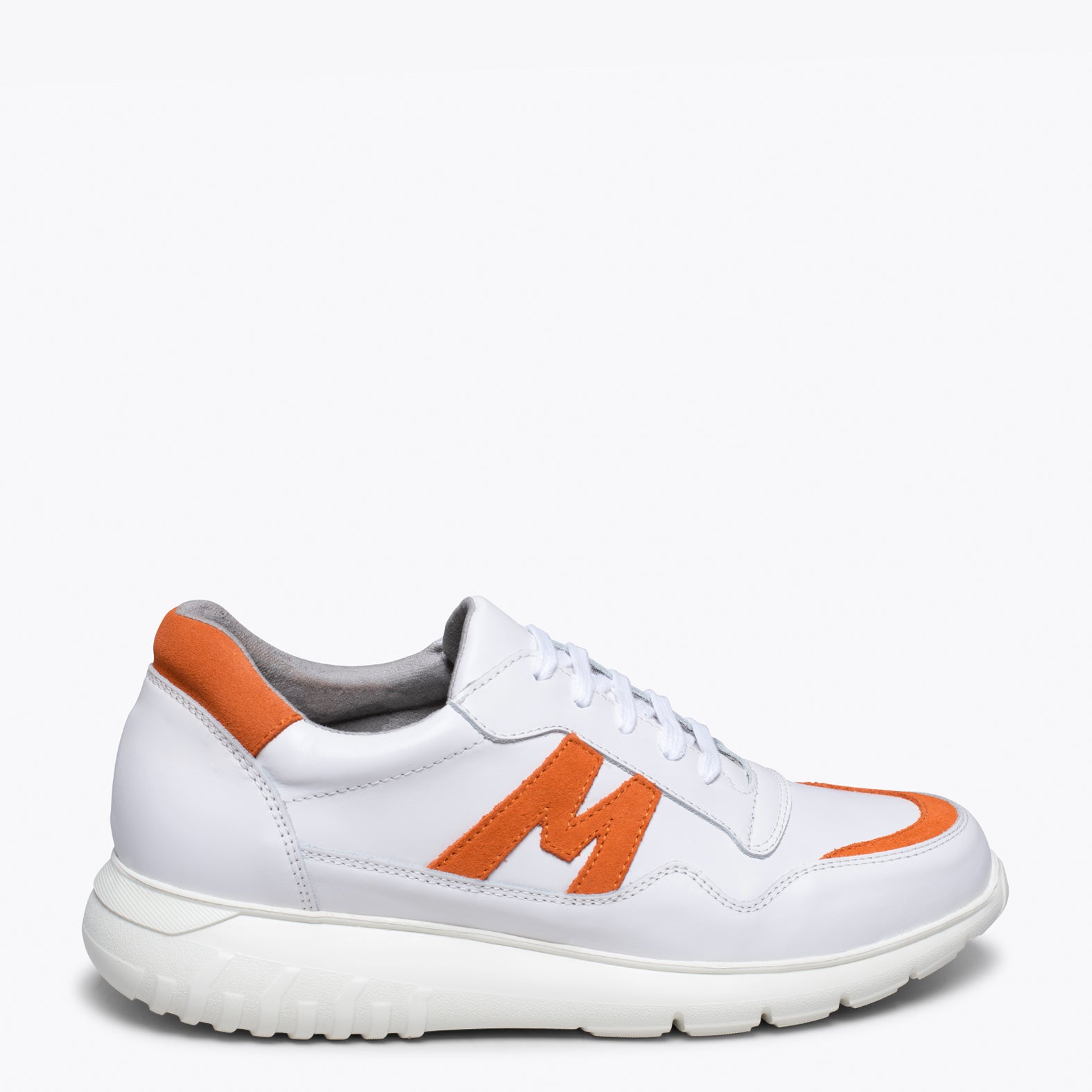 PARIS - WHITE ORANGE MAN SNEAKER