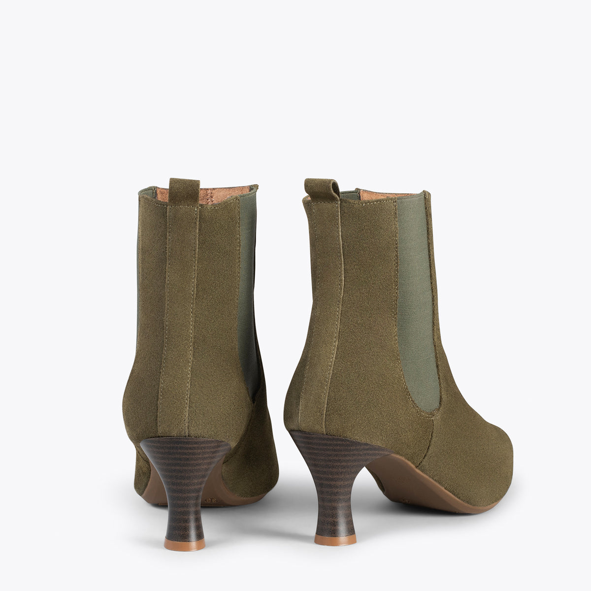 CHIC – Botines chelsea con tacón VERDE