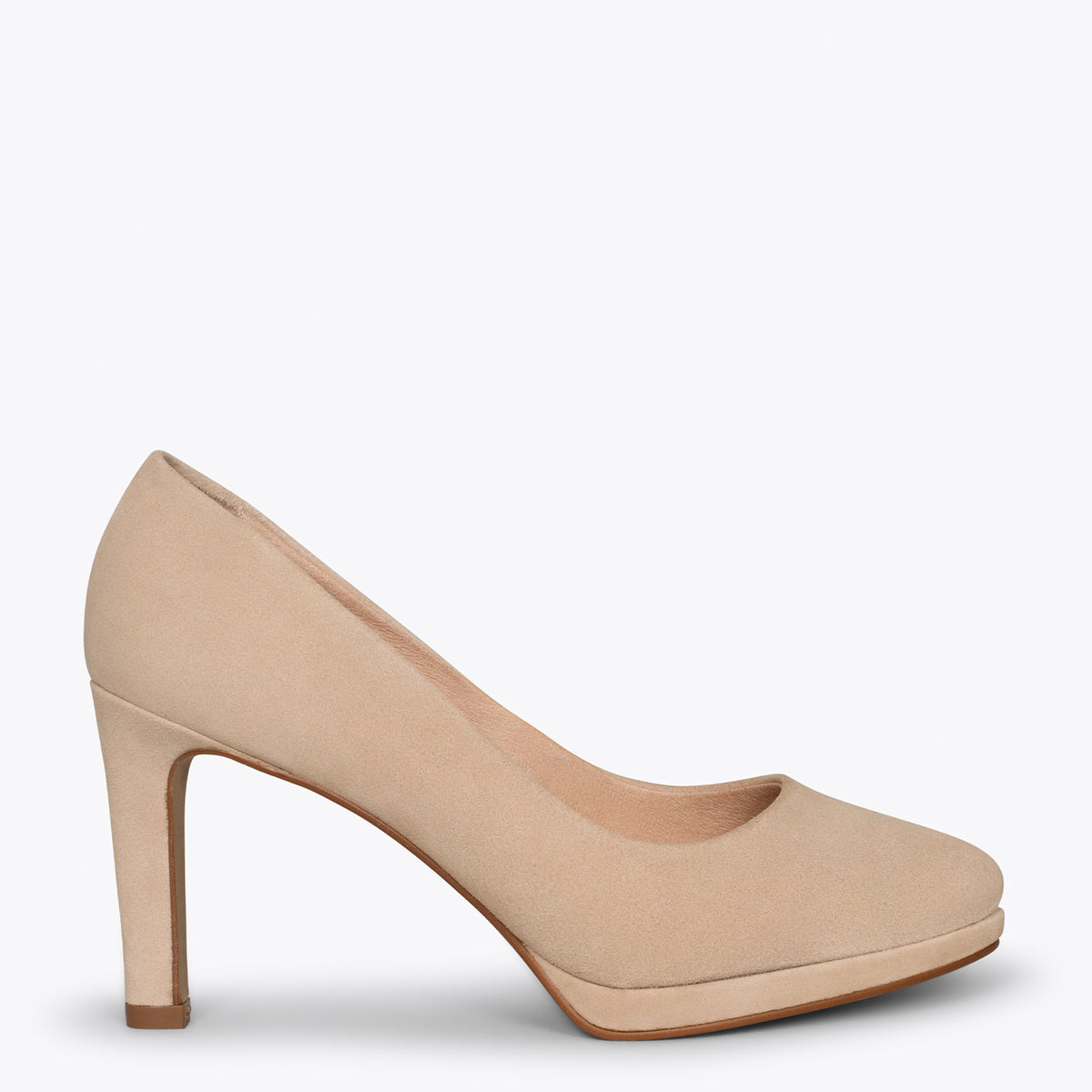 PLATAFORMA - Zapatos de tacón alto y plataforma CAMEL