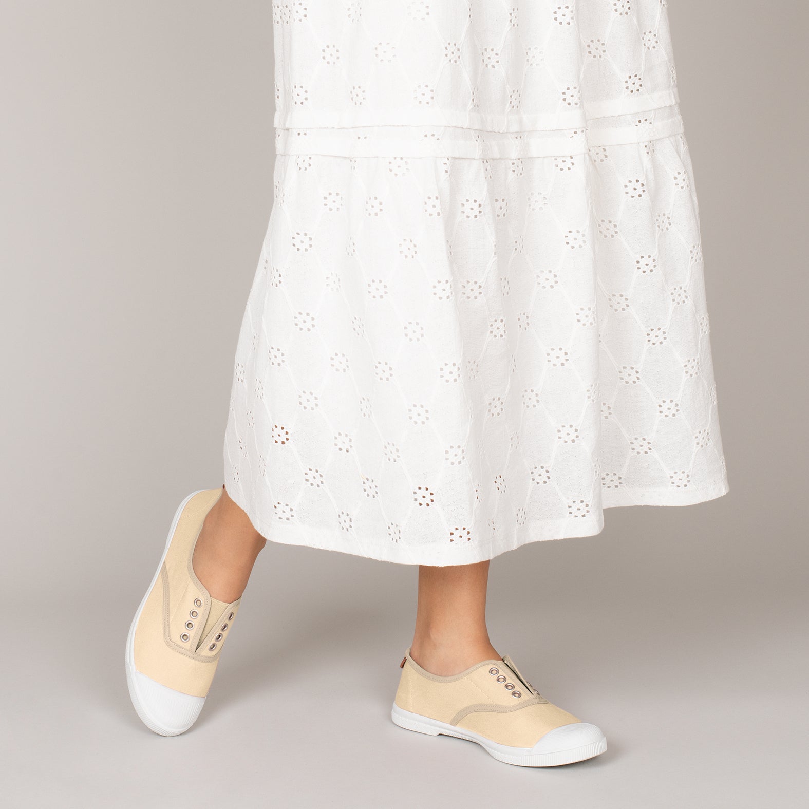 WAY - Zapatillas sin cordones de lona BEIGE - miMaO ®