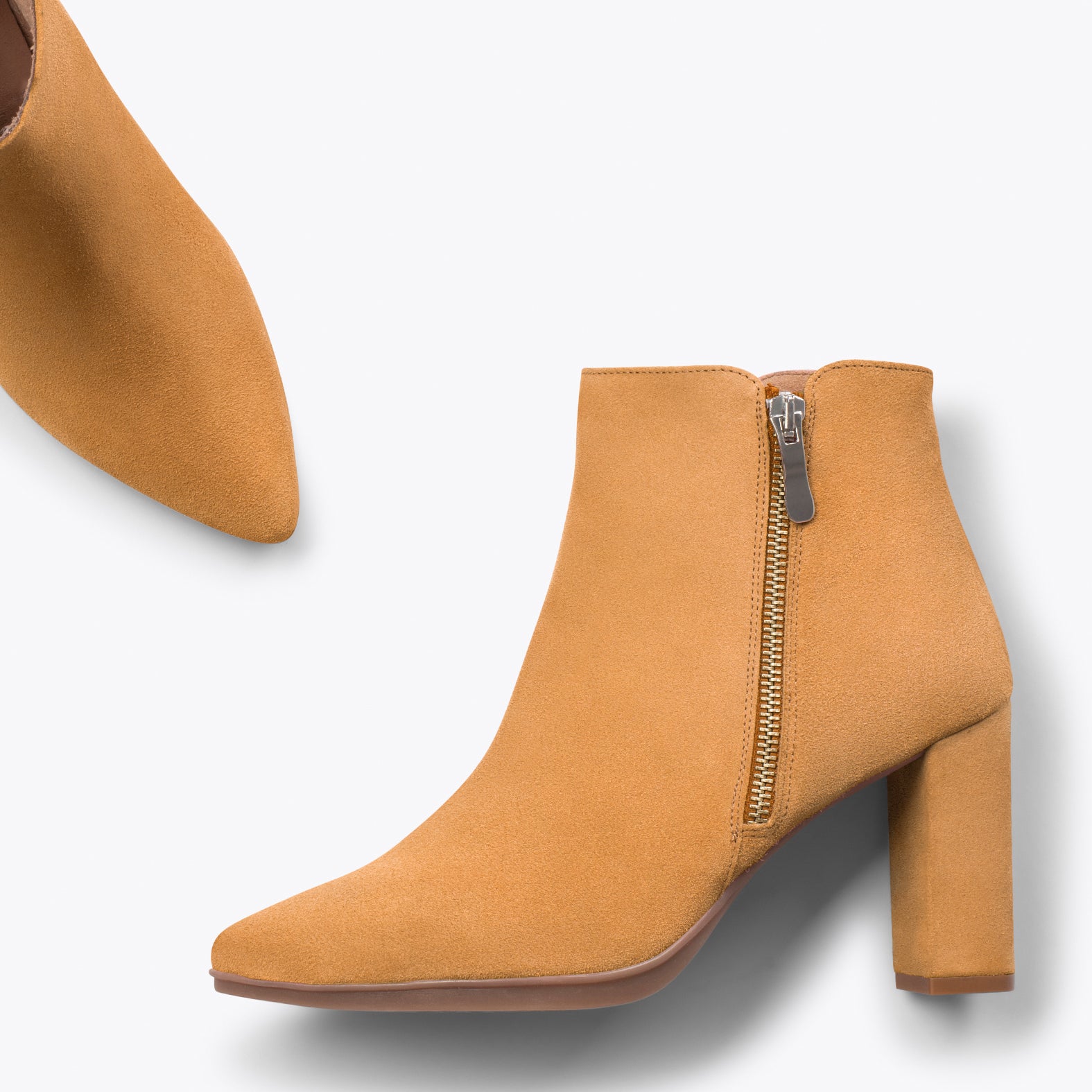 BOTÍN URBAN – Botines de tacón alto CAMEL - miMaO ®