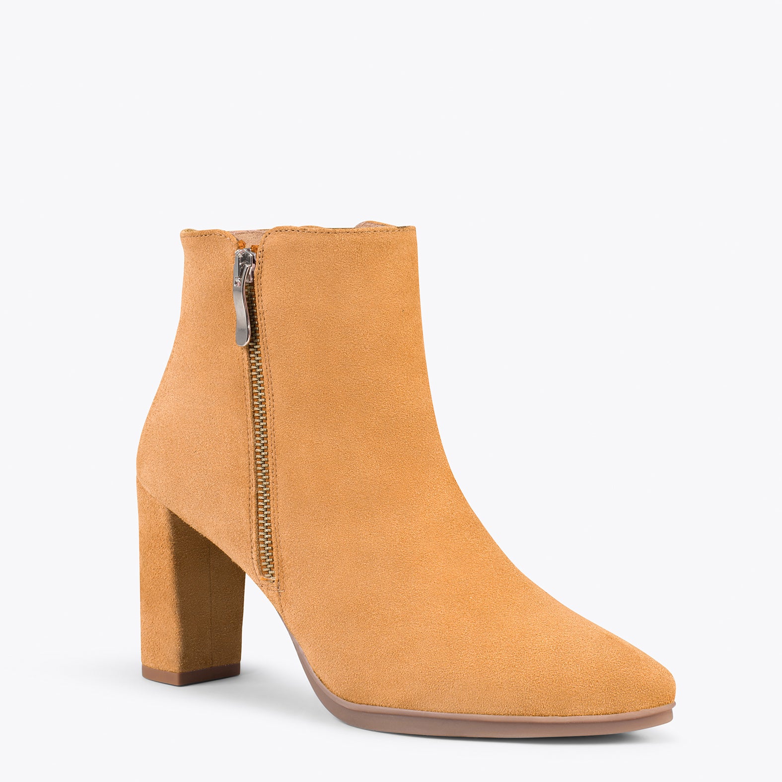 BOTÍN URBAN – Botines de tacón alto CAMEL - miMaO ®