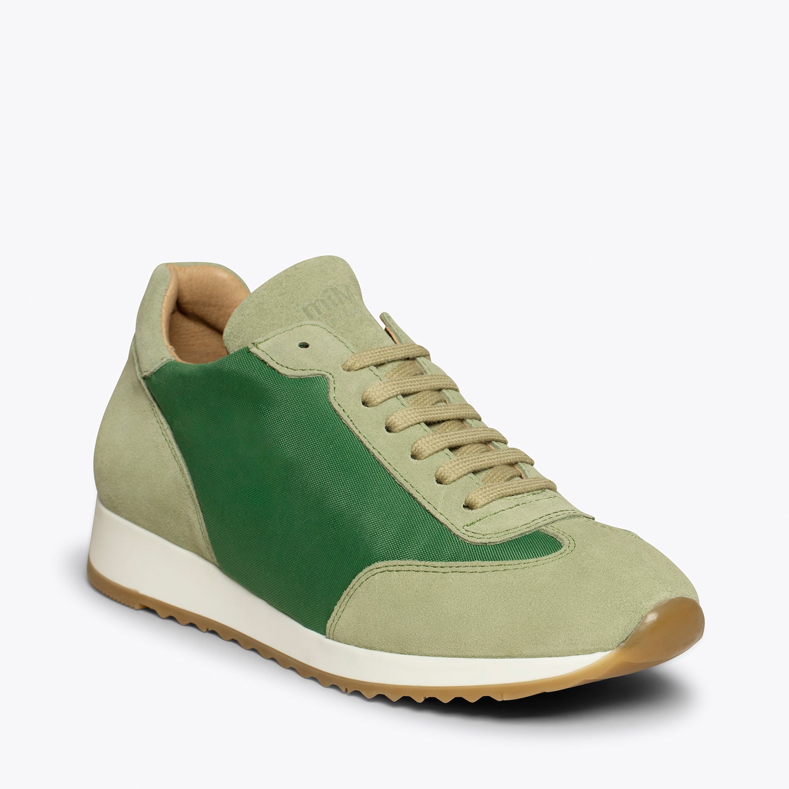 CASUAL – GREEN sneaker with nylon details