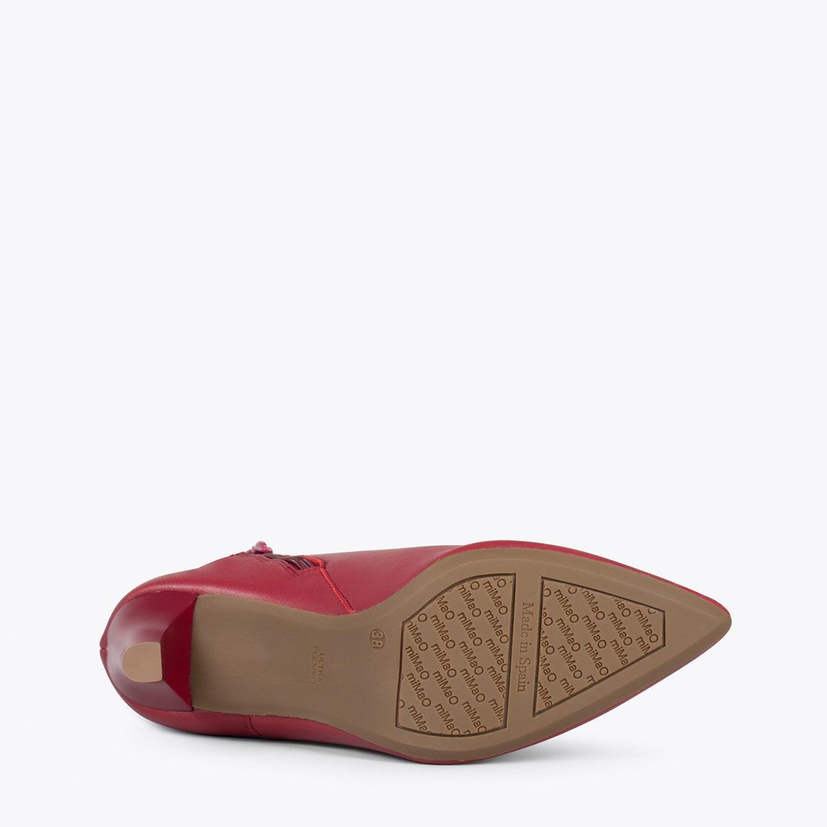 BOTÍN GLAM – Botines de vestir con tacón alto GRANATE