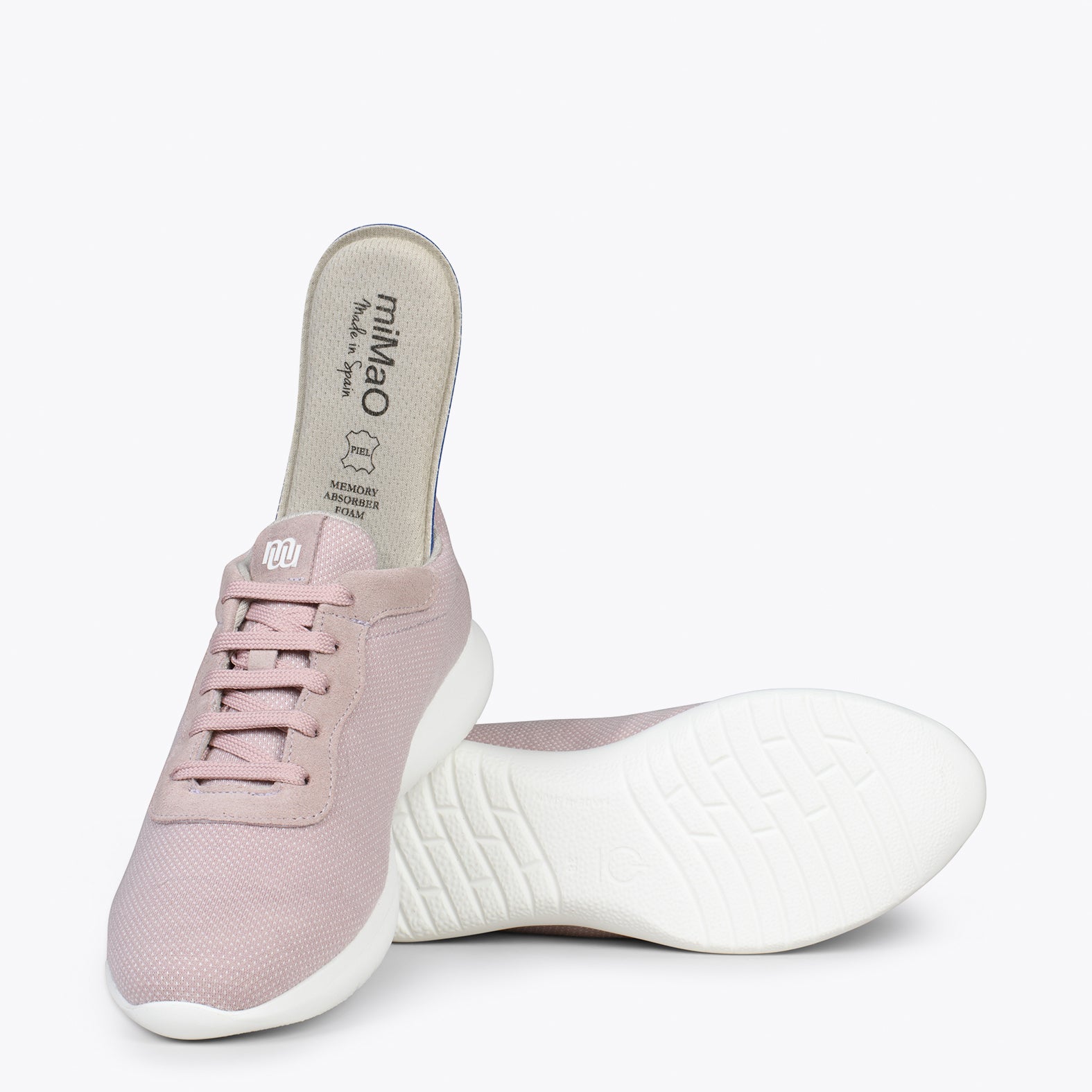 YOGA – Zapatillas deportivas de lana merino NUDE - miMaO ®