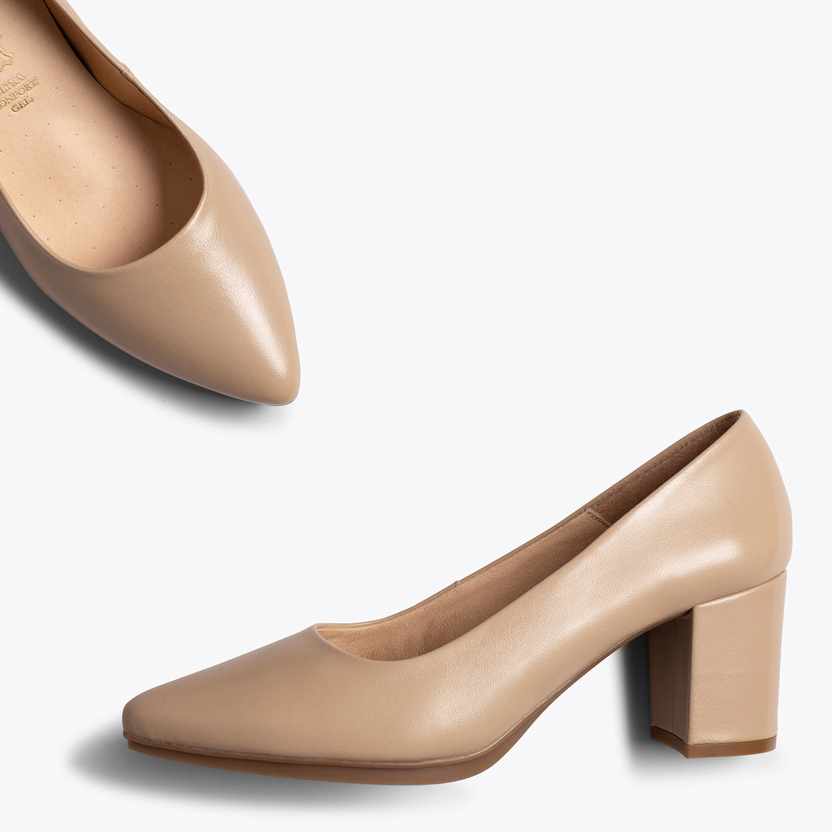 URBAN S SOIRÉE - Chaussures à talon moyen CAMEL