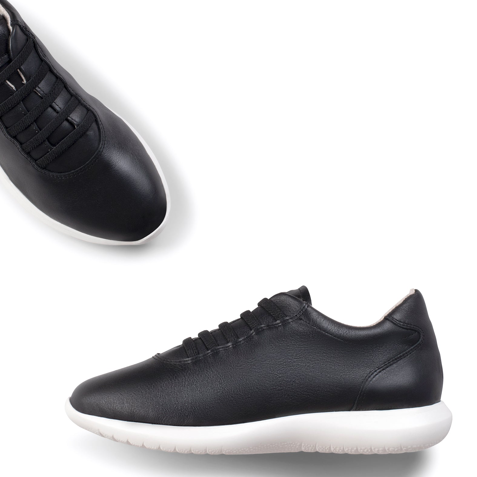 CHICAGO – Zapatillas elásticas sin cordones NEGRO BLANCO - miMaO ®