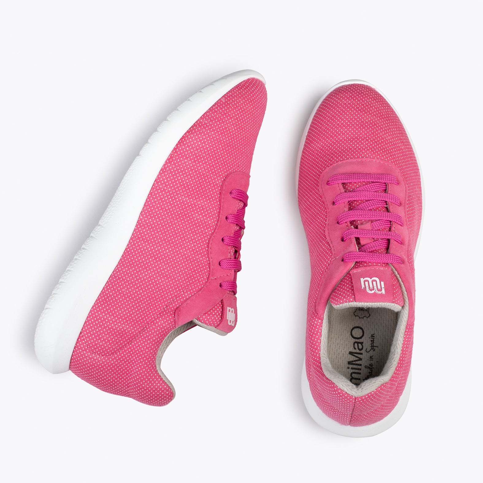 YOGA – Zapatillas deportivas de lana merino FUCSIA - miMaO ®