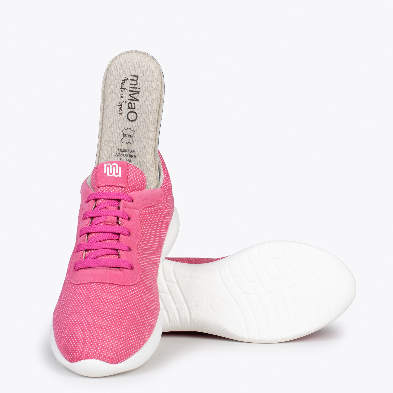 YOGA – Zapatillas deportivas de lana merino FUCSIA - miMaO ®