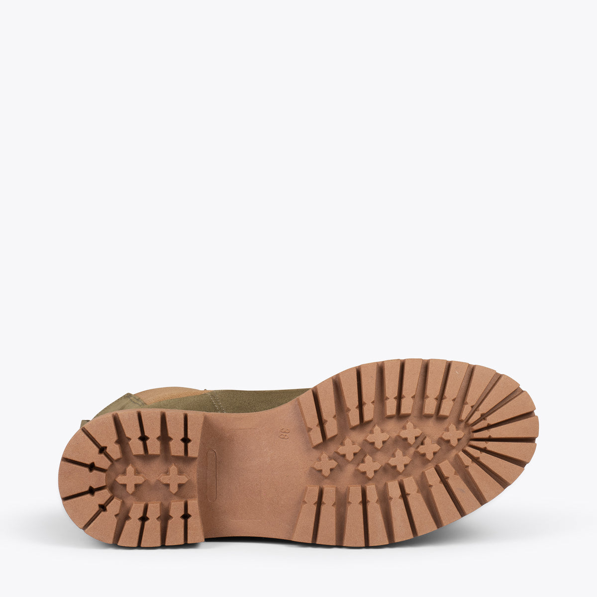 CAMBRIDGE Botines Chelsea VERDE con plataforma track
