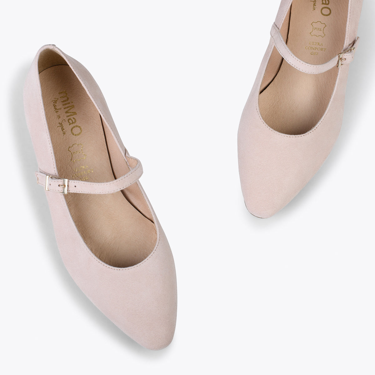 MERCEDITAS - Zapatos planos con hebilla NUDE