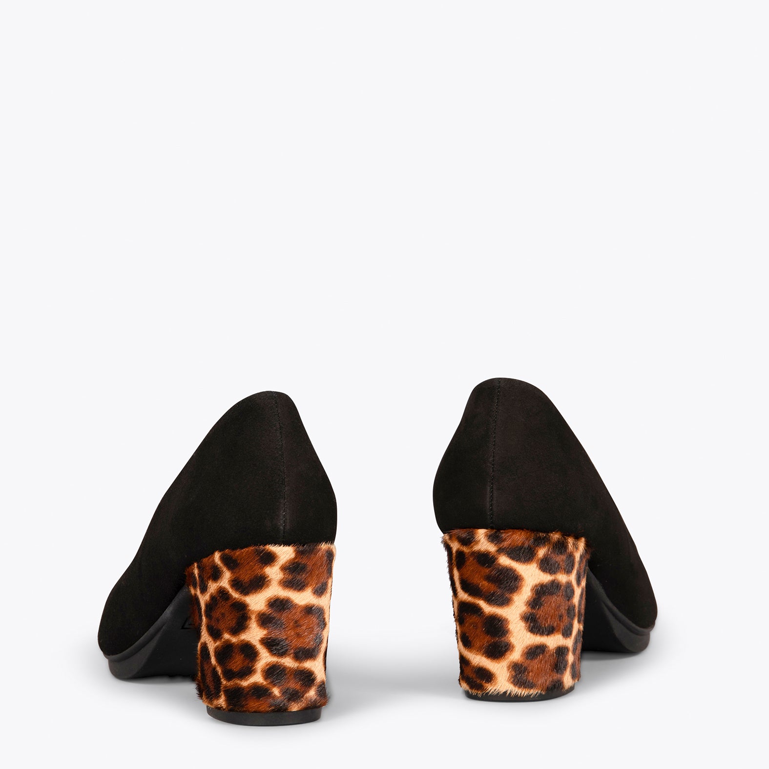 URBAN S WILD - Zapatos negros de tacón Animal Print LEOPARDO - miMaO ®