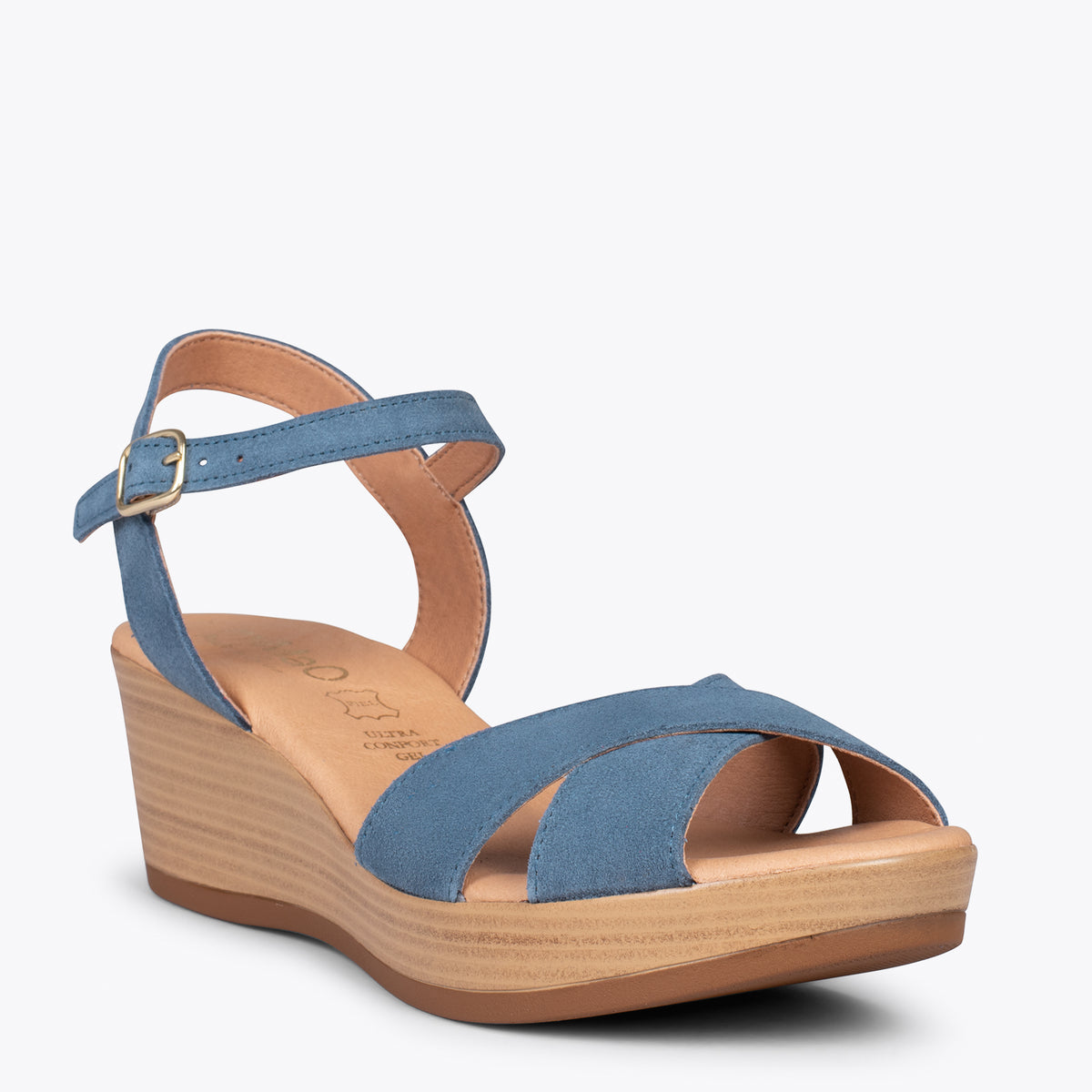MAR – Cuñas ligeras de tiras cruzadas JEANS
