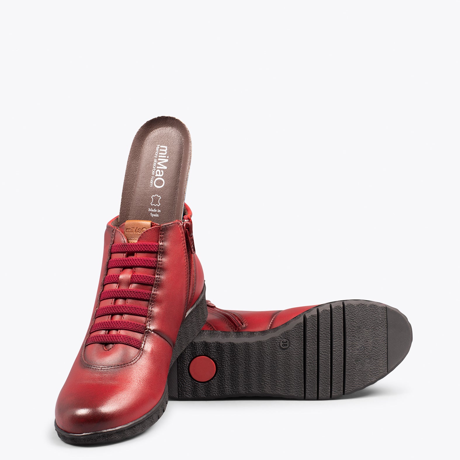 FLEXY - Zapatillas abotinadas ROJO - miMaO ®