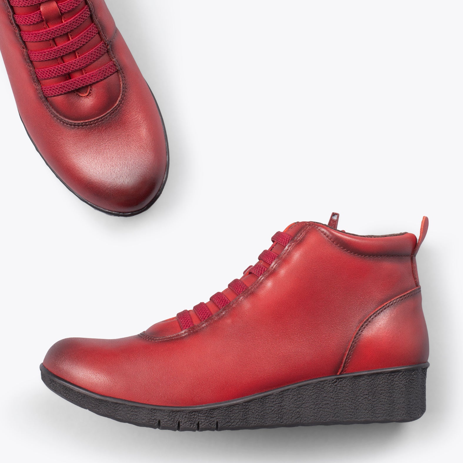 FLEXY - Zapatillas abotinadas ROJO - miMaO ®