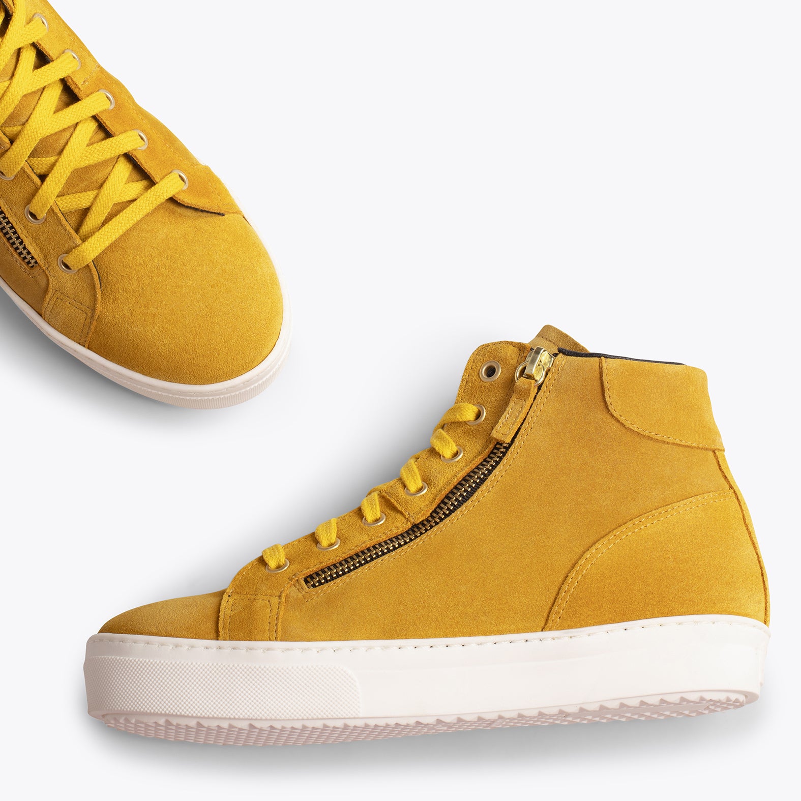 STAR - Zapatillas con plataforma de mujer MOSTAZA - miMaO ®