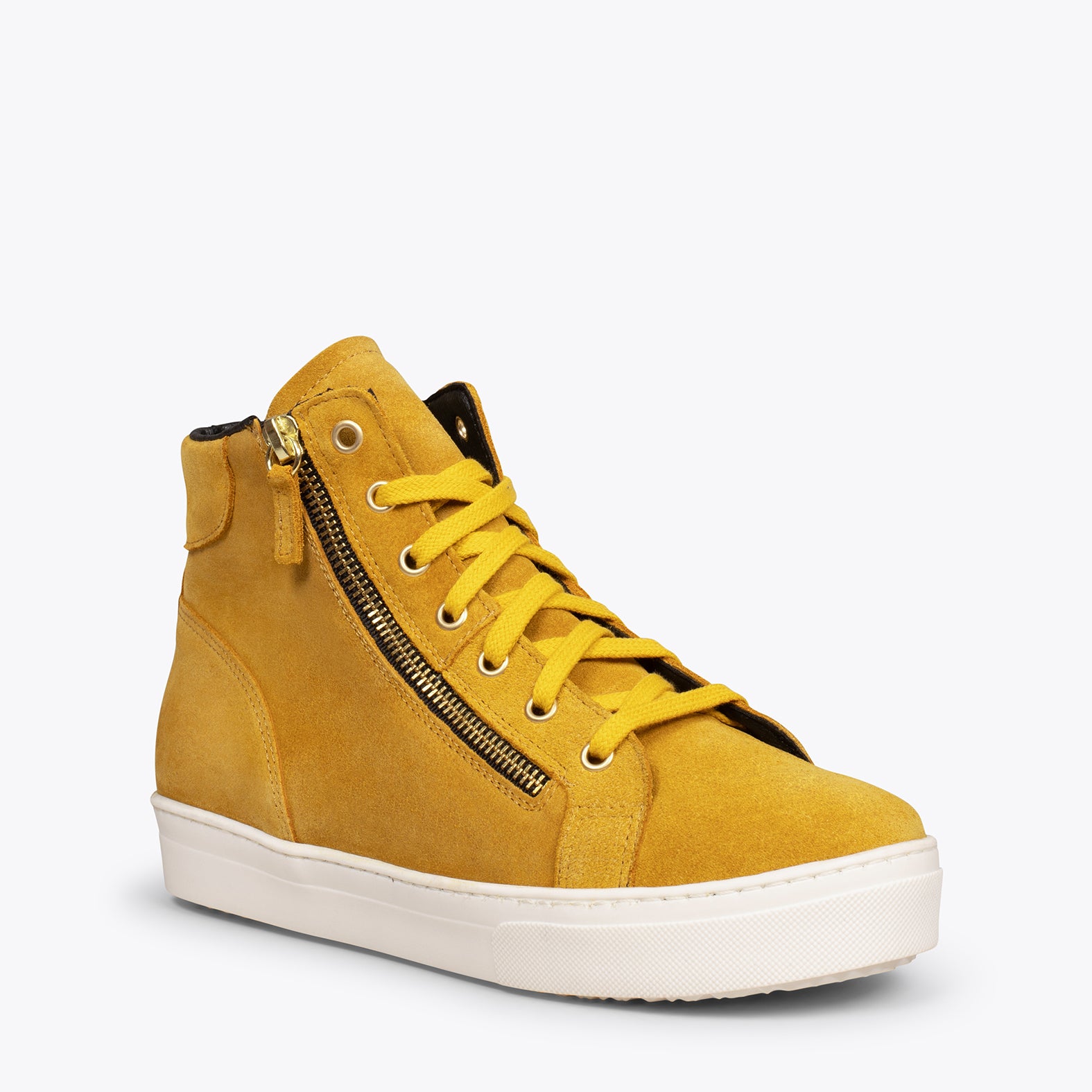 STAR - Zapatillas con plataforma de mujer MOSTAZA - miMaO ®