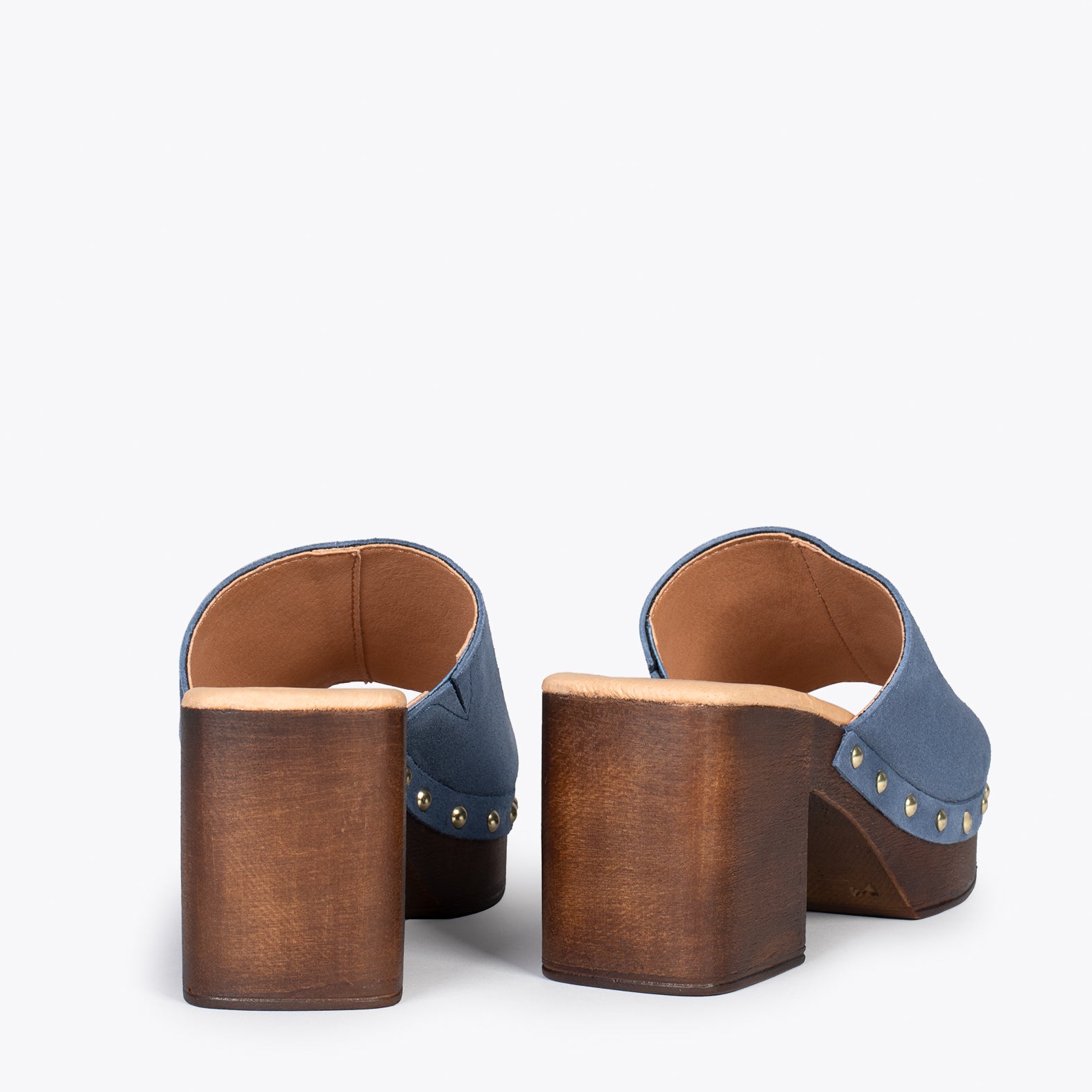 HOLIDAY – Zuecos con tacón y plataforma AZUL