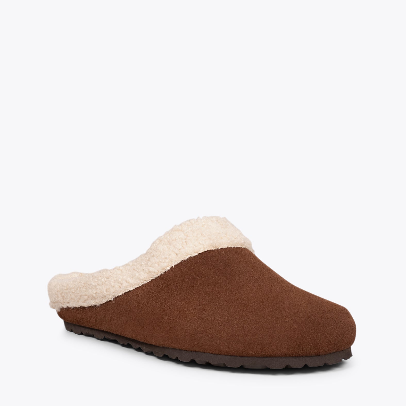 DREAM HOME Zapatillas con borreguito para hombre MARRONES - miMaO ®