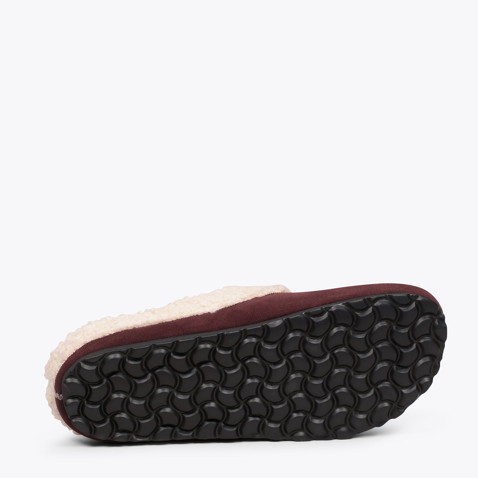 DREAM HOME Zapatillas con borreguito para hombre GRANATES
