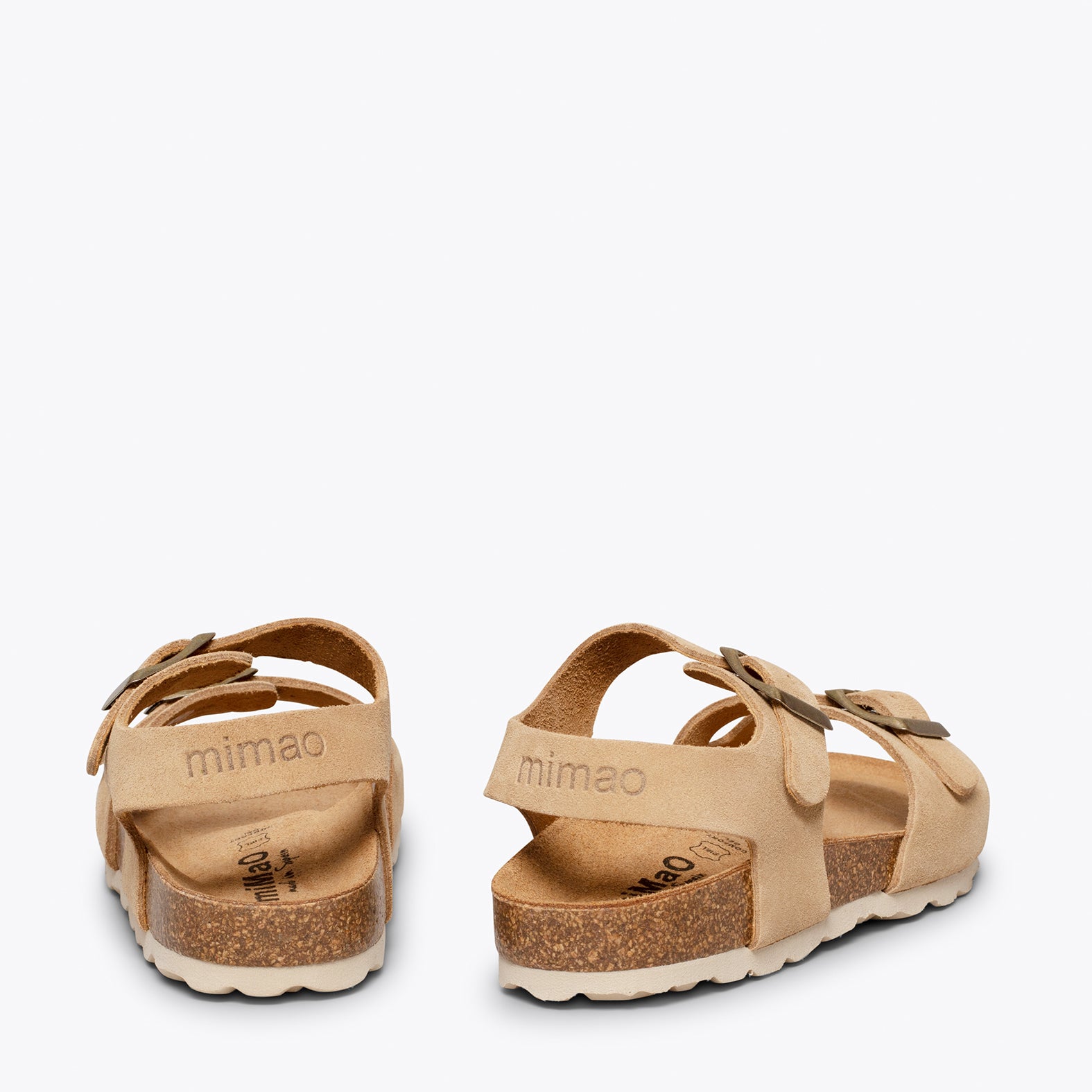 POLO – BEIGE suede bio sandal for kids