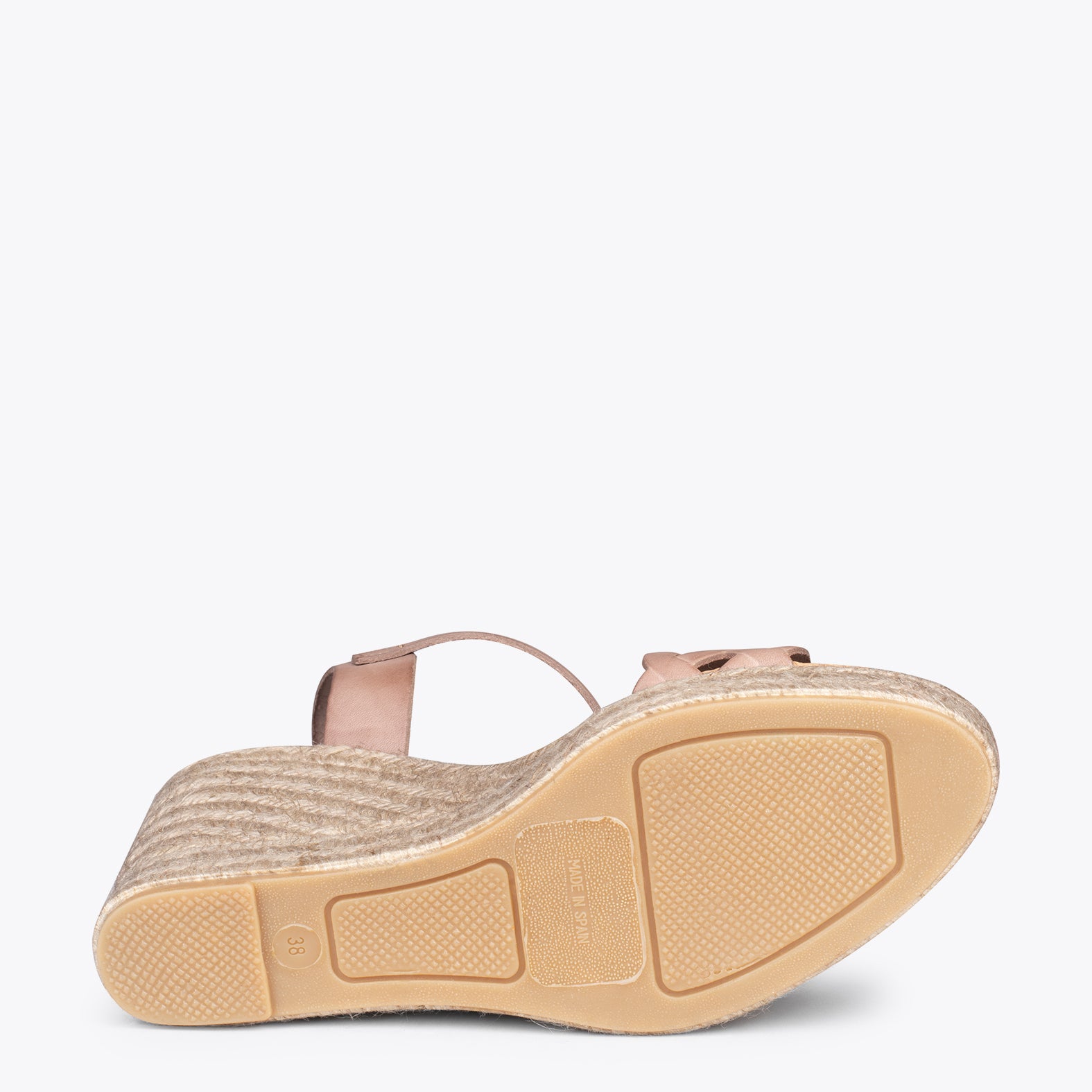 OASIS – Espadrilles à tige tressée TAUPE