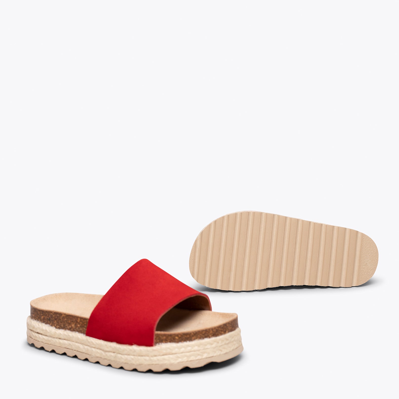 STRAWBERRY – RED flat sandals for girls