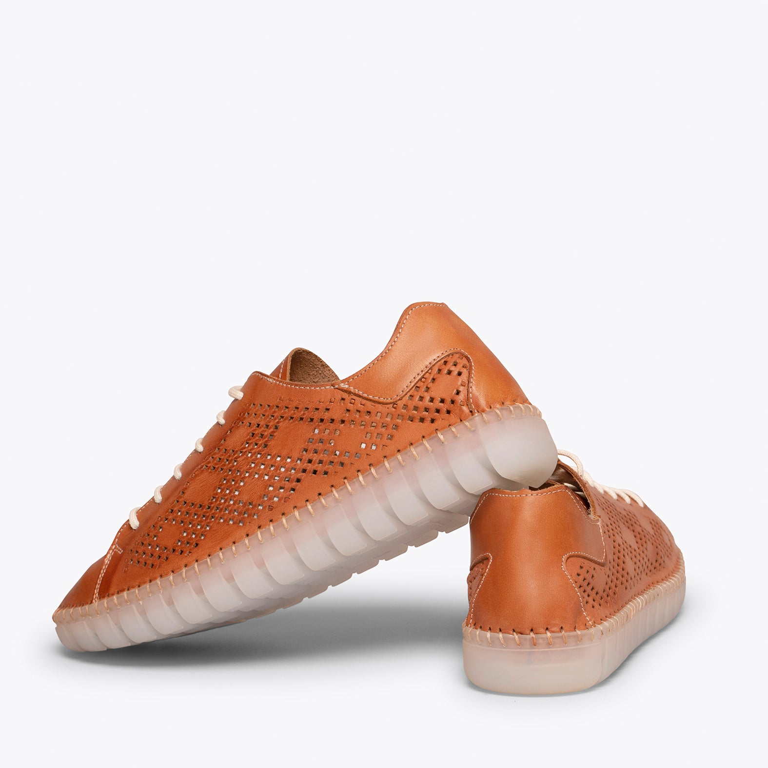 FLEXY Zapatilla CAMEL extra flexible con picado