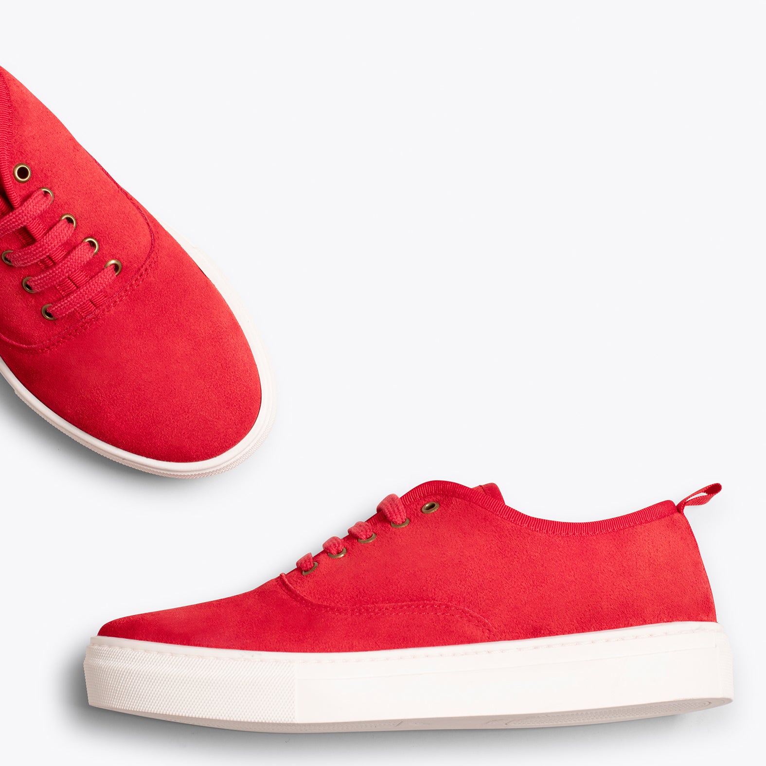 WANDER - Sneaker femme avec plateforme ROUGE