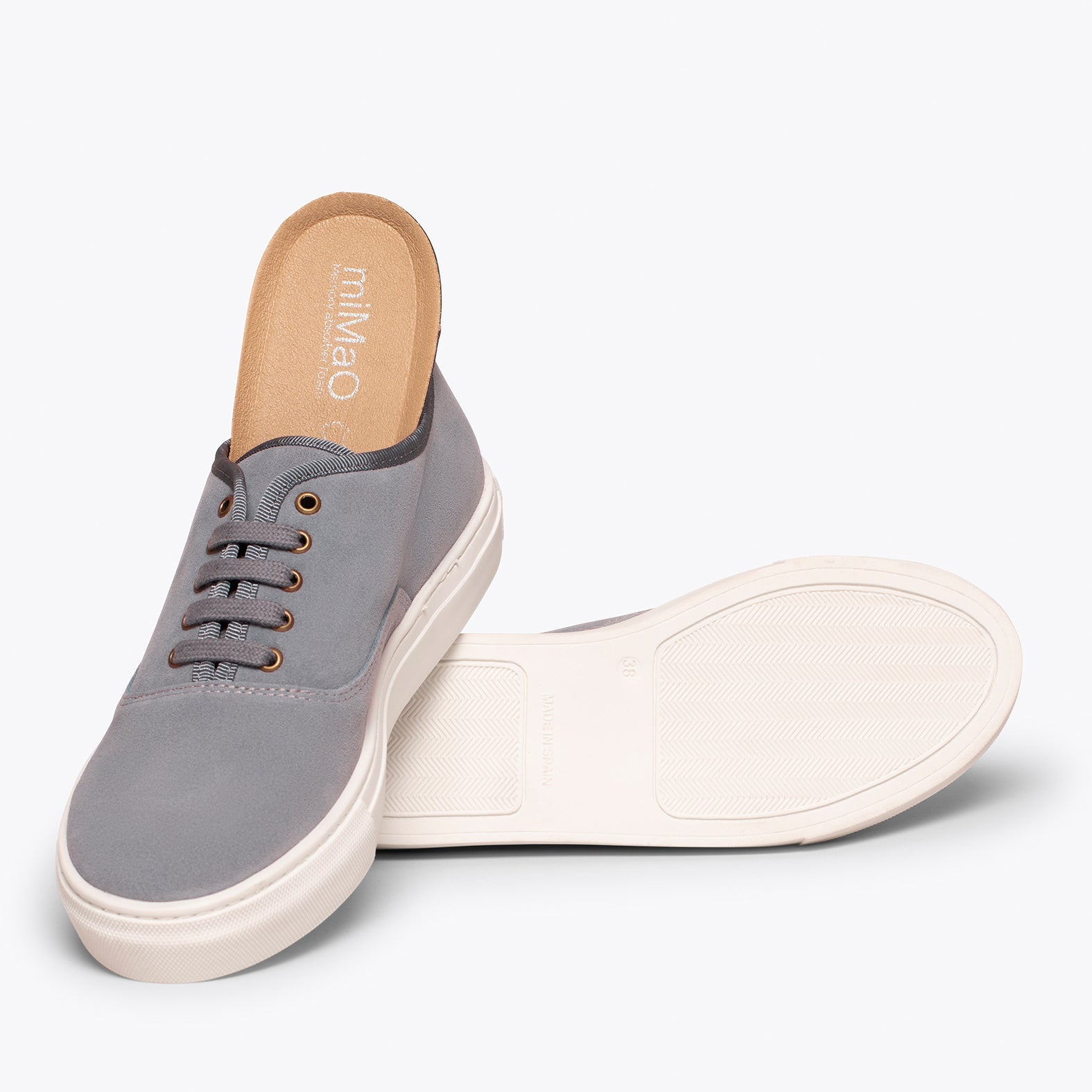 WANDER - Sneaker femme avec plateforme GRIS
