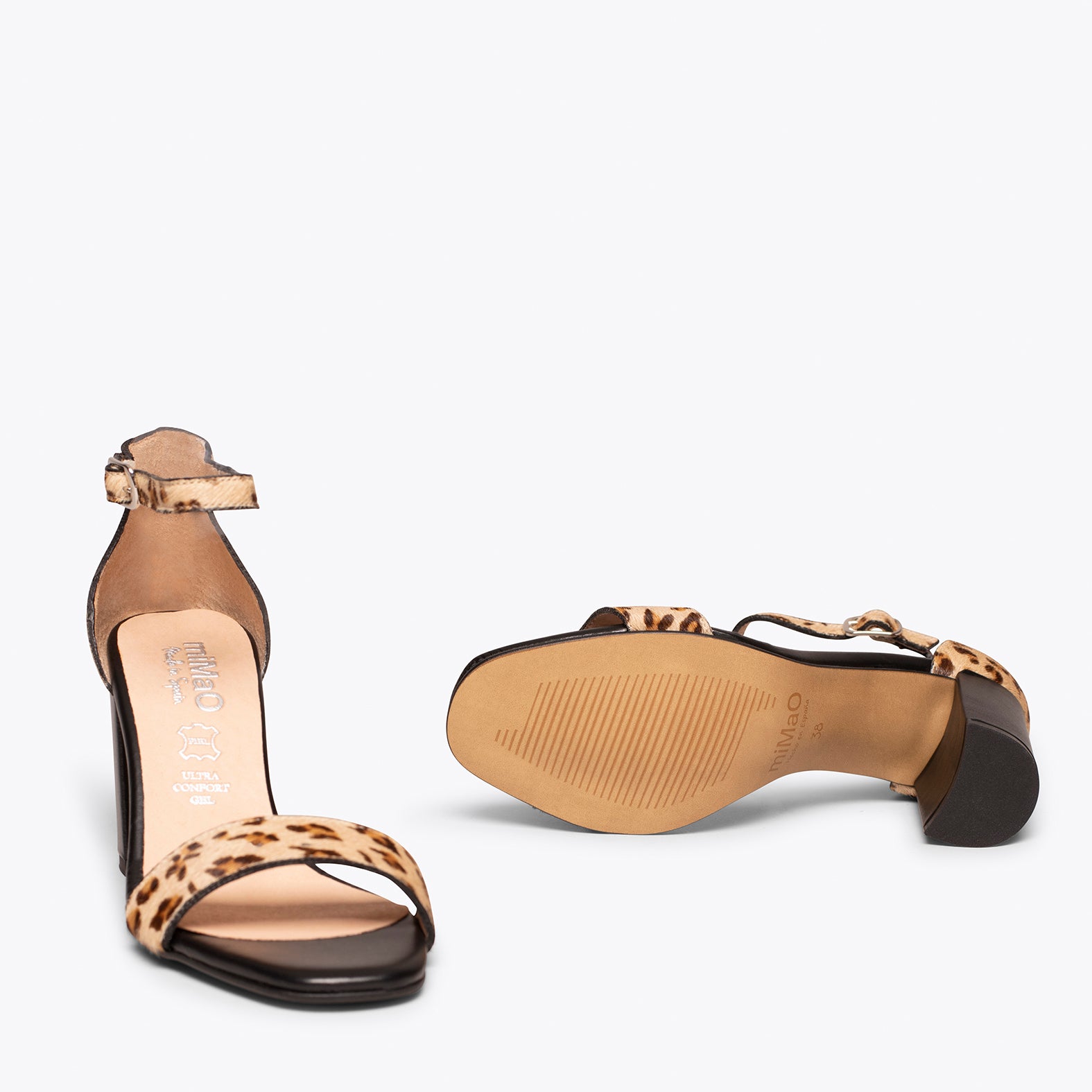 SAVANNAH – LEOPARD animal print high heel sandal