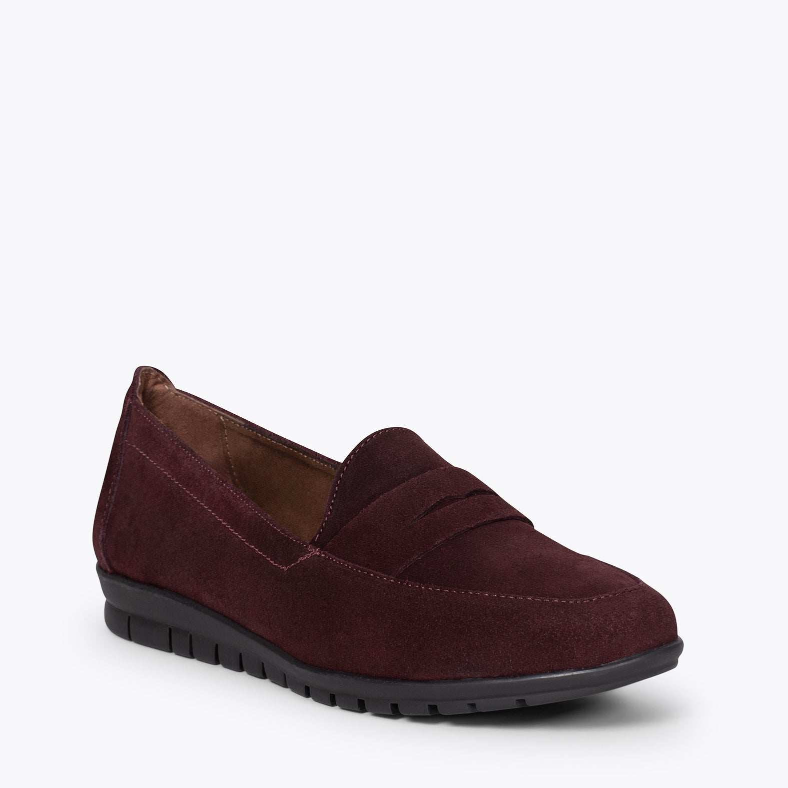 360  Mocasines de mujer con antifaz BURDEOS - miMaO ®