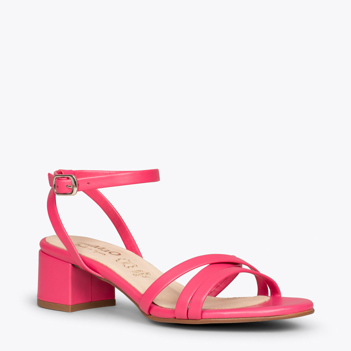 VIENA – FUCHSIA sandals with straps