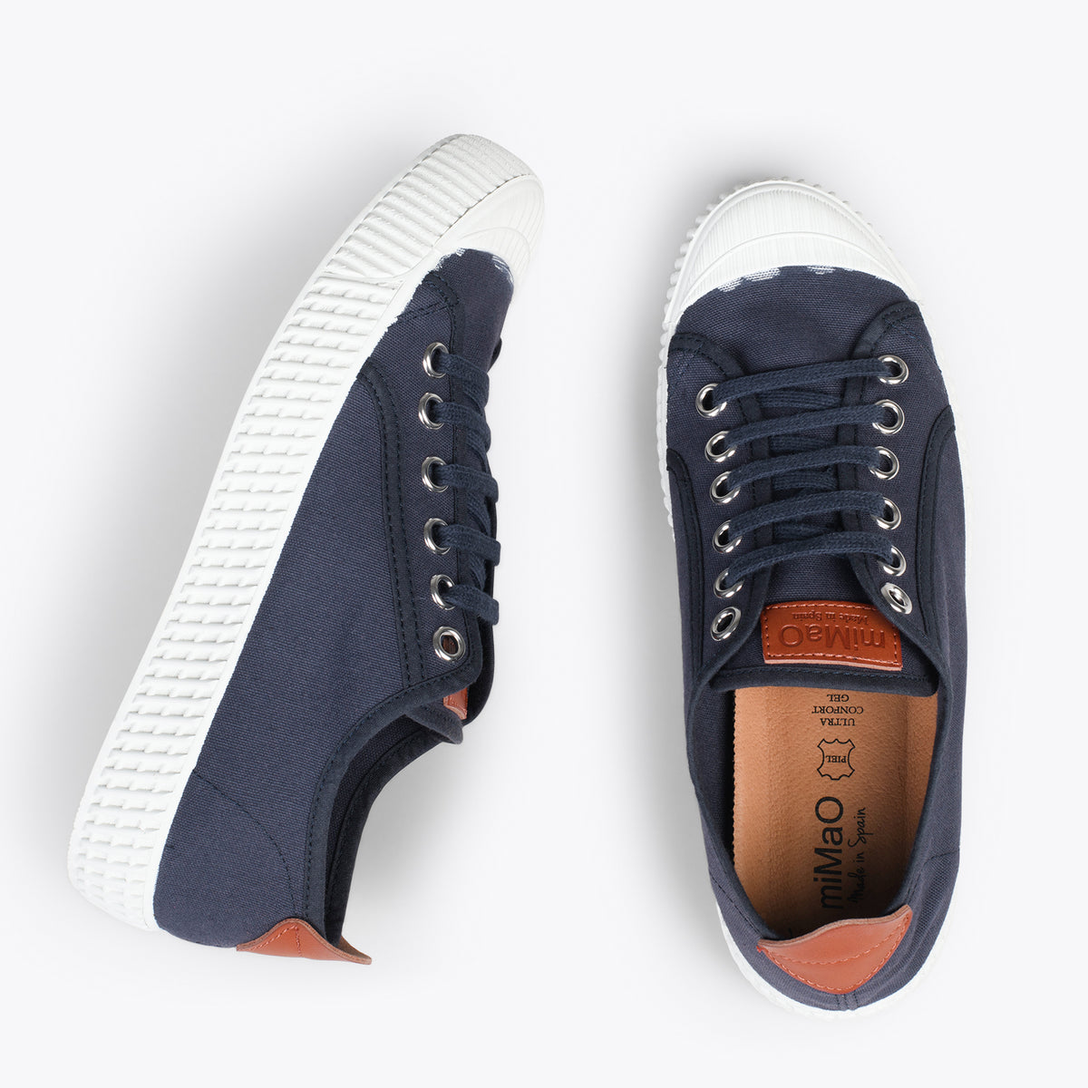 BAMBA – Zapatillas casuals de lona para mujer MARINO