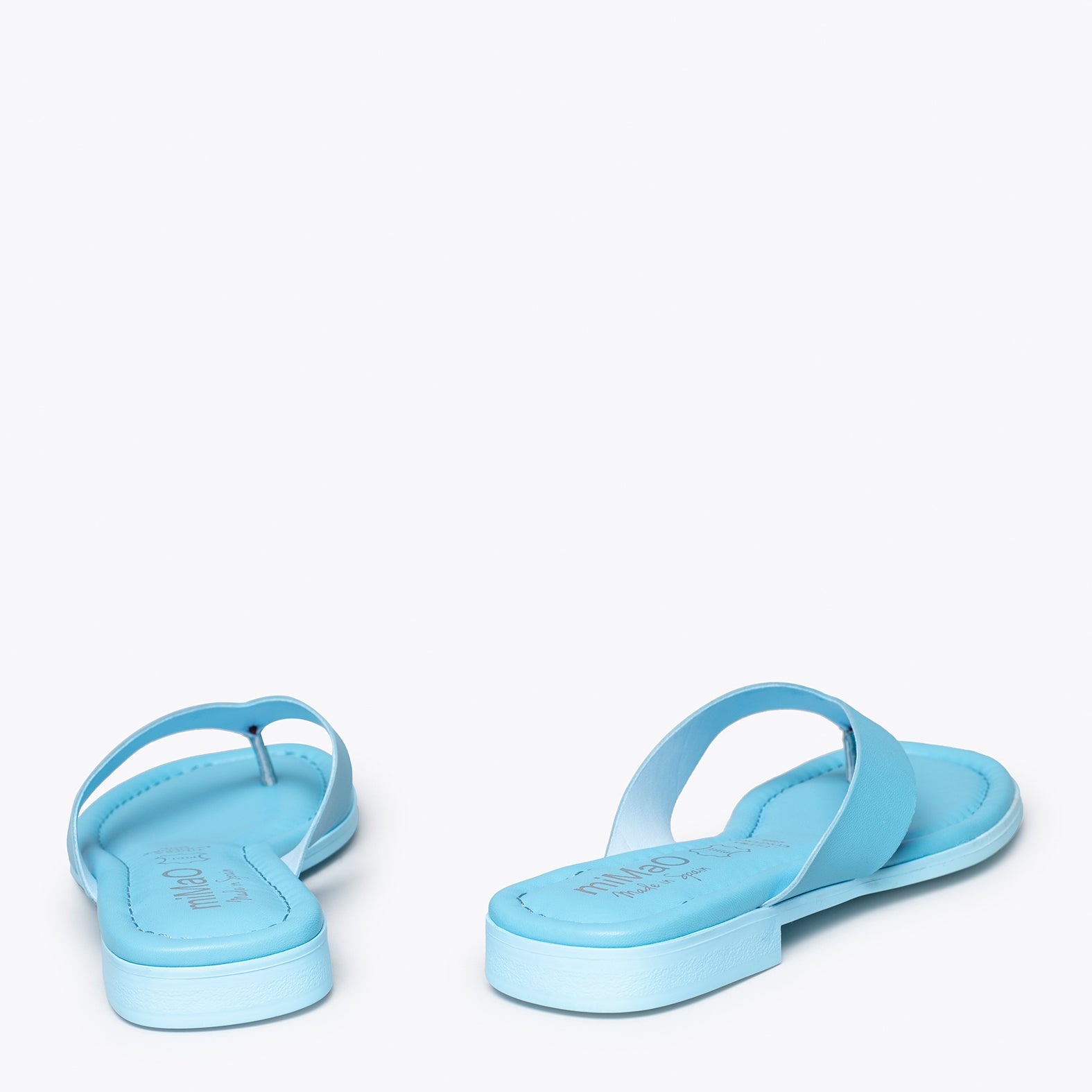 FLIP FLOP - Sandalias de dedo planas AZULES