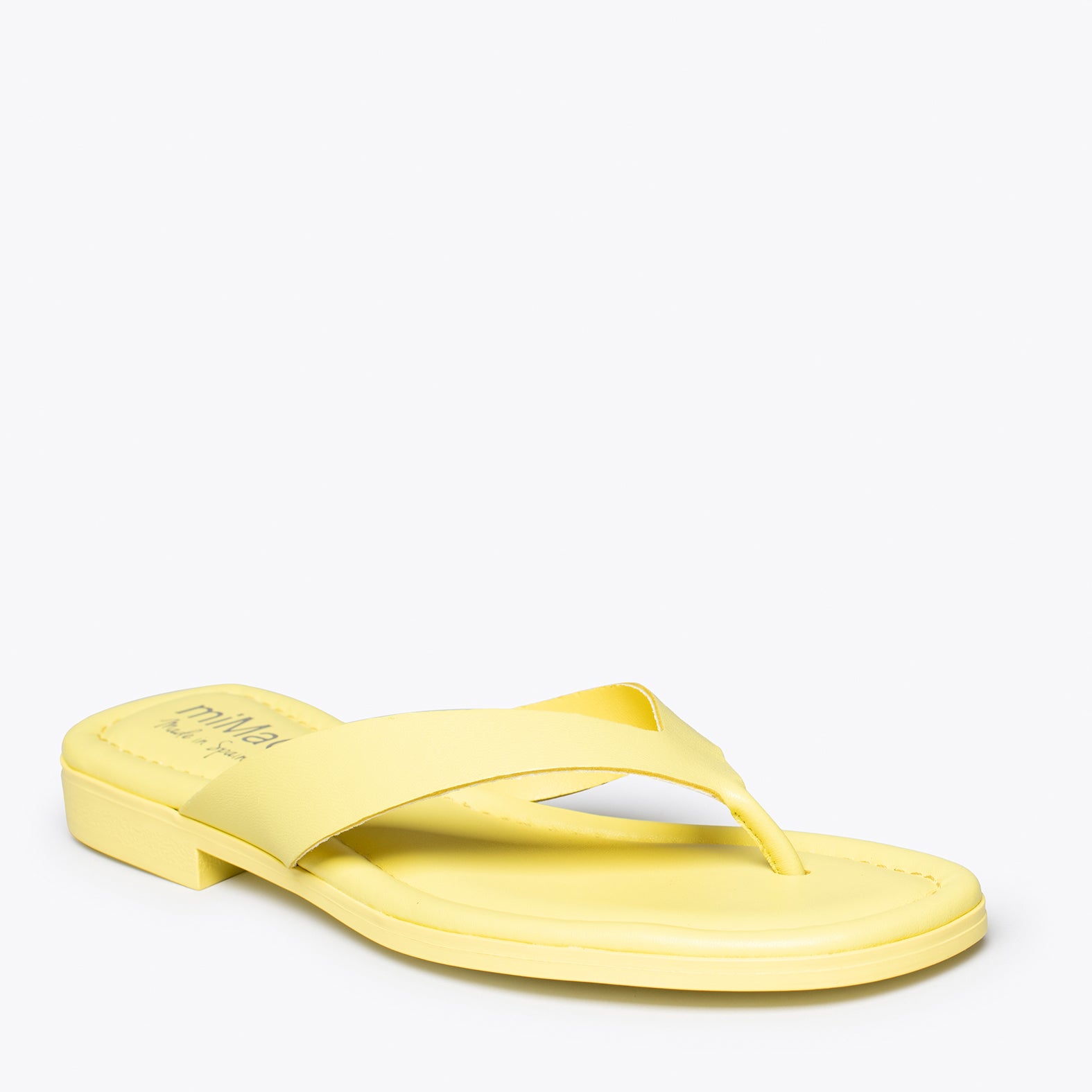 FLIP FLOP - Sandalias de dedo planas AMARILLAS