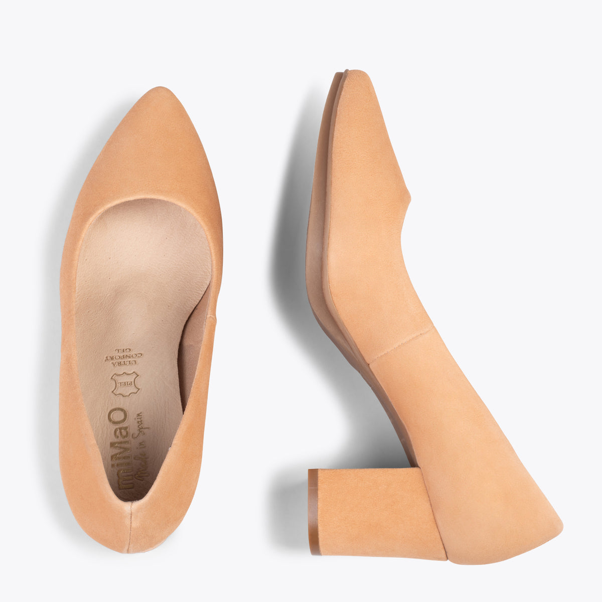 URBAN S - Zapatos de tacón medio de ante TIERRA