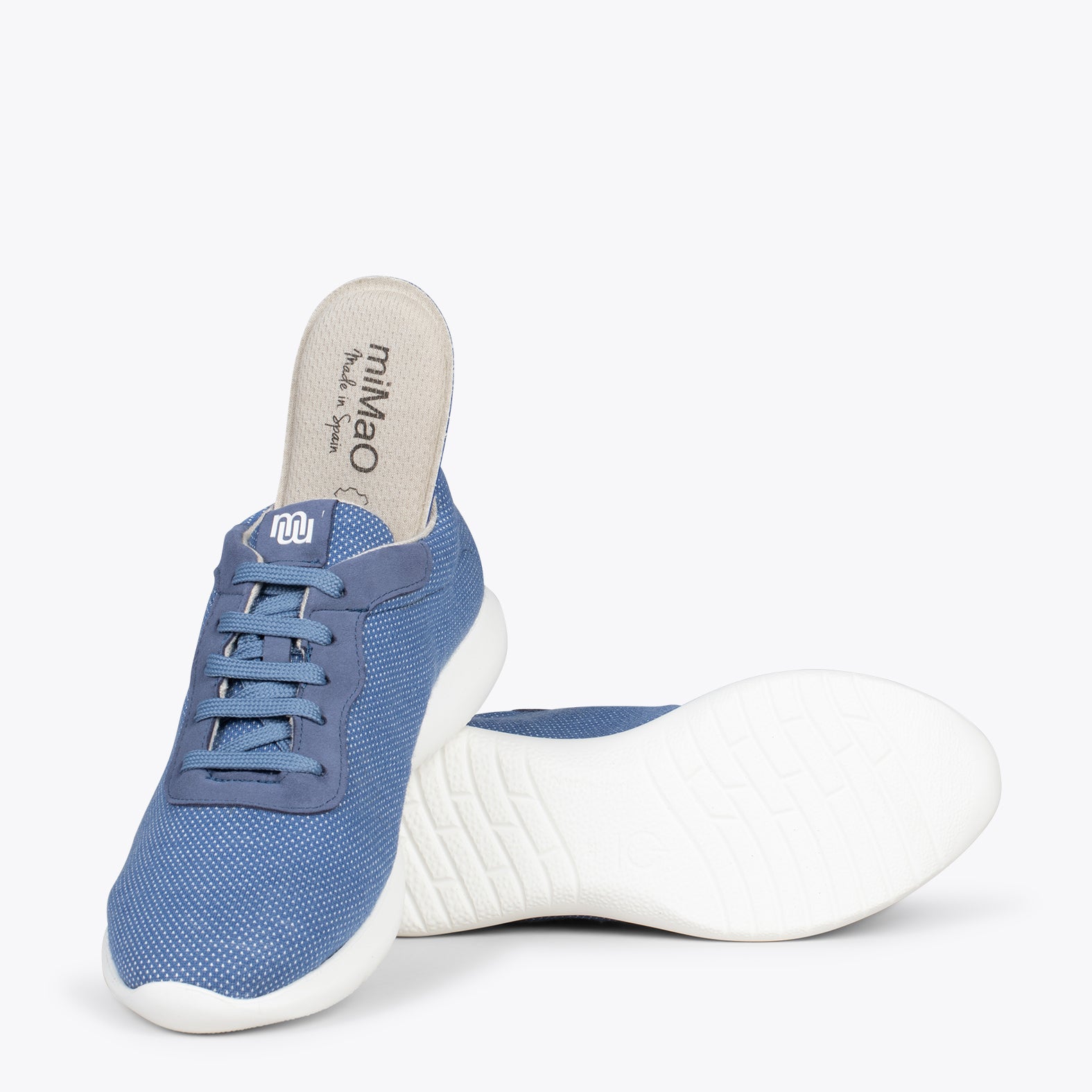 YOGA – Zapatillas deportivas de lana merino JEANS - miMaO ®