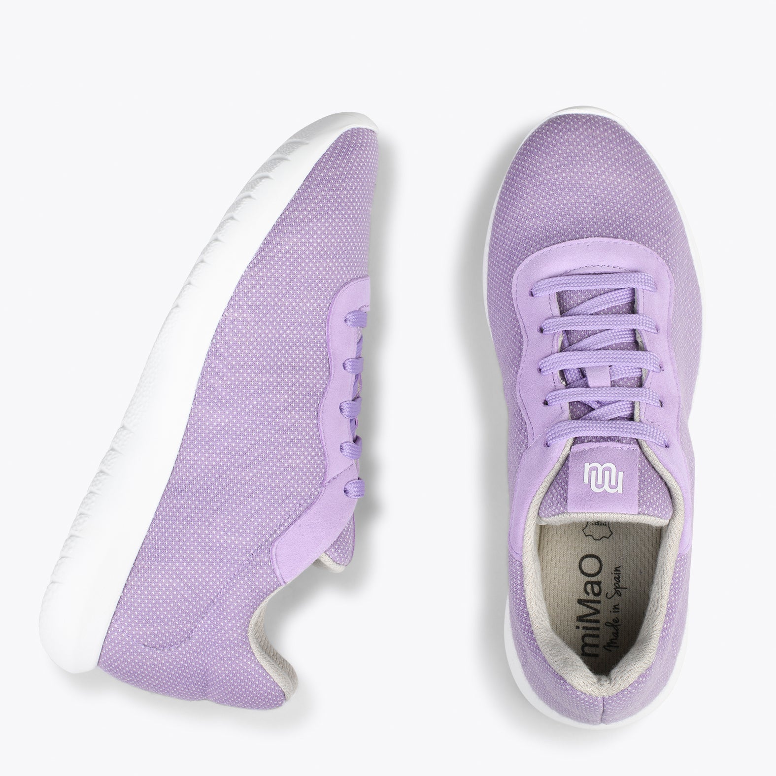 YOGA – Zapatillas deportivas de lana merino LILA - miMaO ®