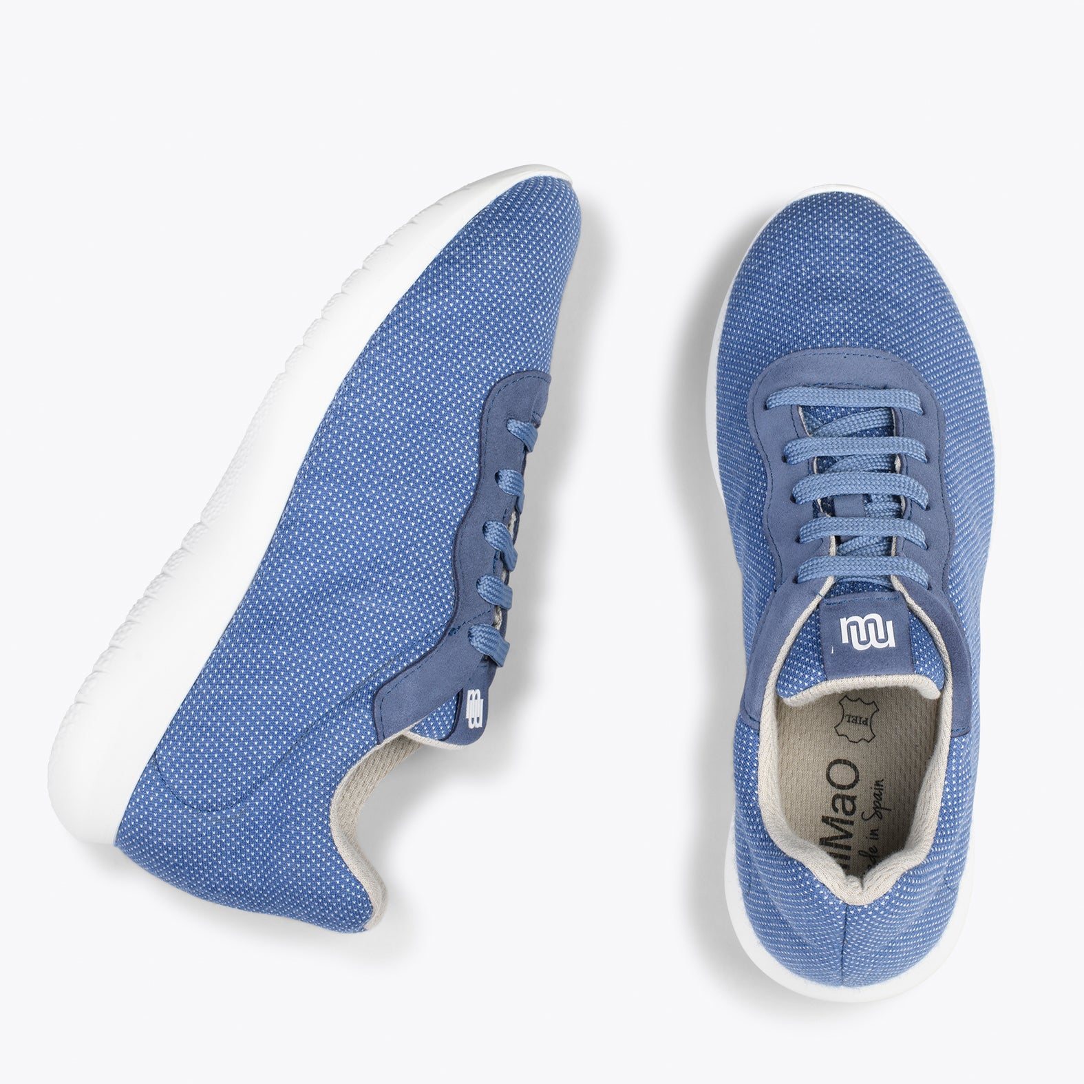 YOGA – Zapatillas deportivas de lana merino JEANS - miMaO ®