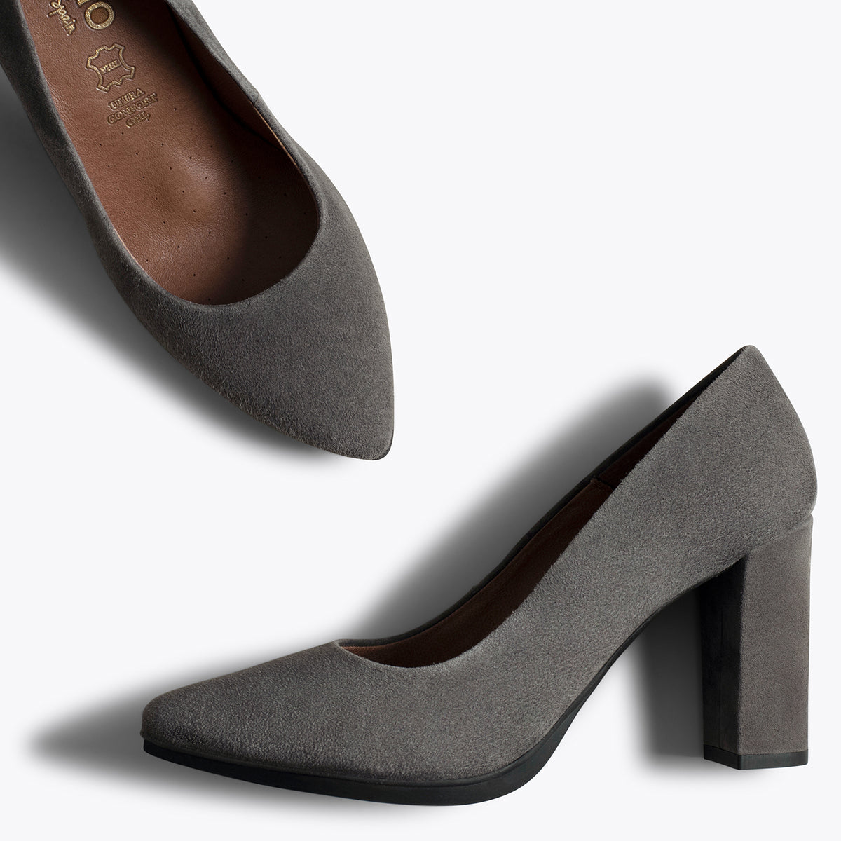 URBAN - Zapatos GRIS OSCURO de tacón alto