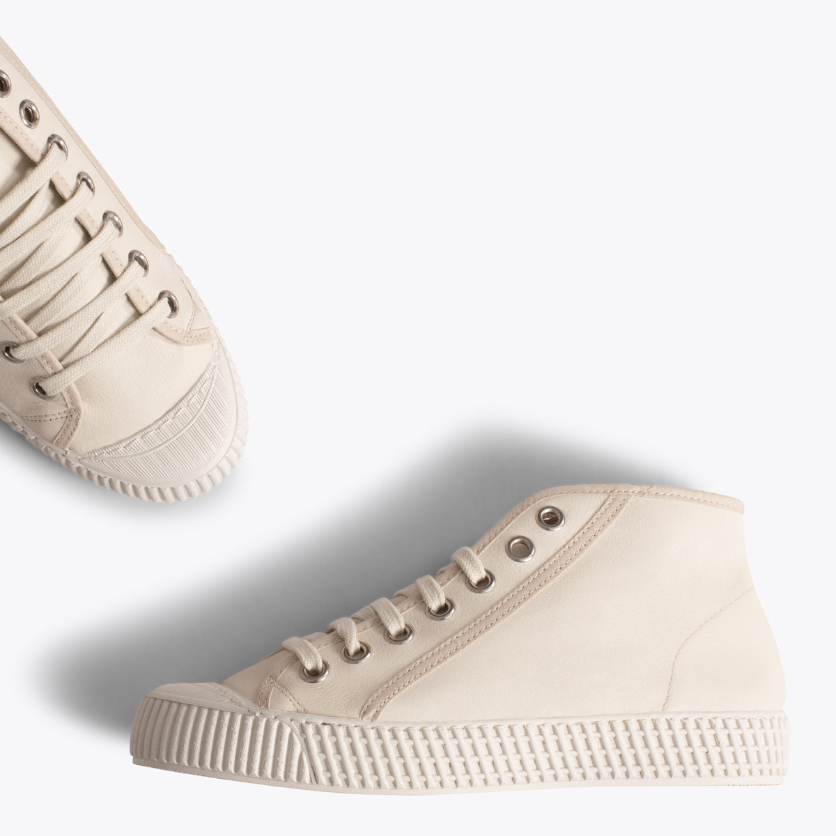 JUMP - Baskets nappa BLANC pour femme