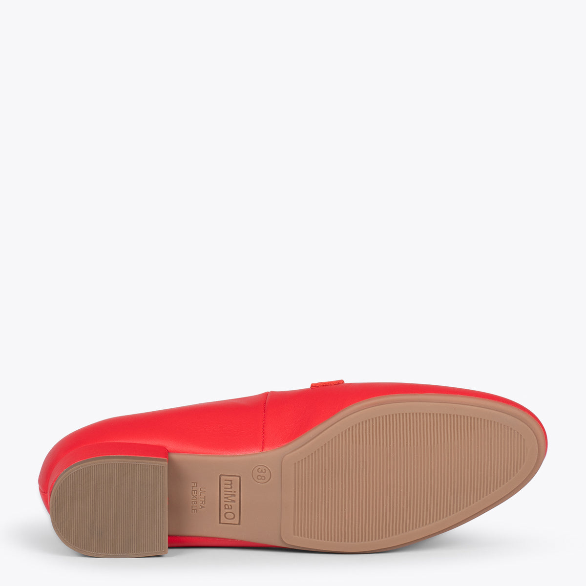 CHAIN - Mocasines planos de mujer ROJO