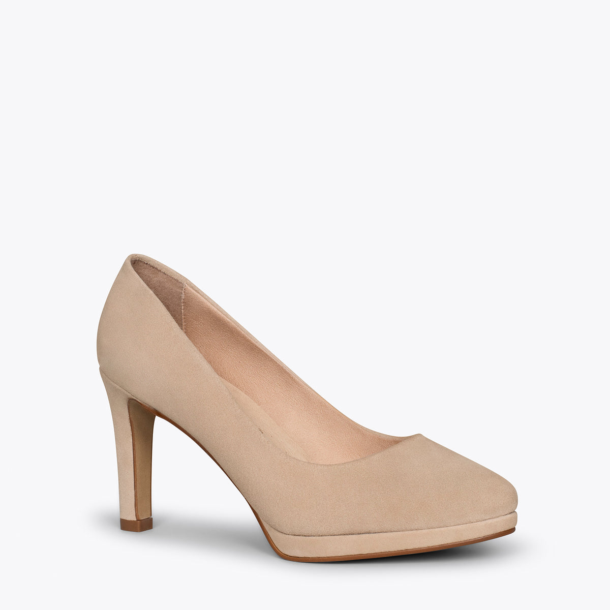 PLATAFORMA - Zapatos de tacón alto y plataforma CAMEL
